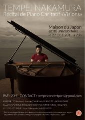 Tempei Nakamura - Charity Piano Concert in Paris «Visions»